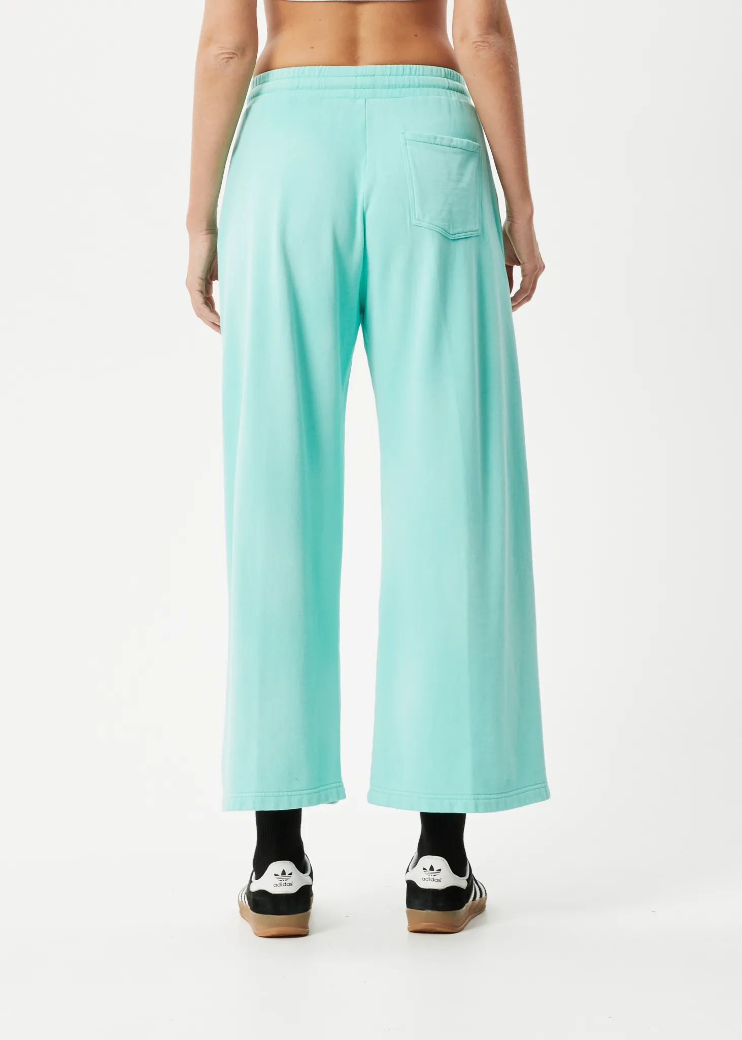 AFENDS Womens Boundless - Wide Leg Trackpants - Worn Jade sold by Afends product image thumbnail 4