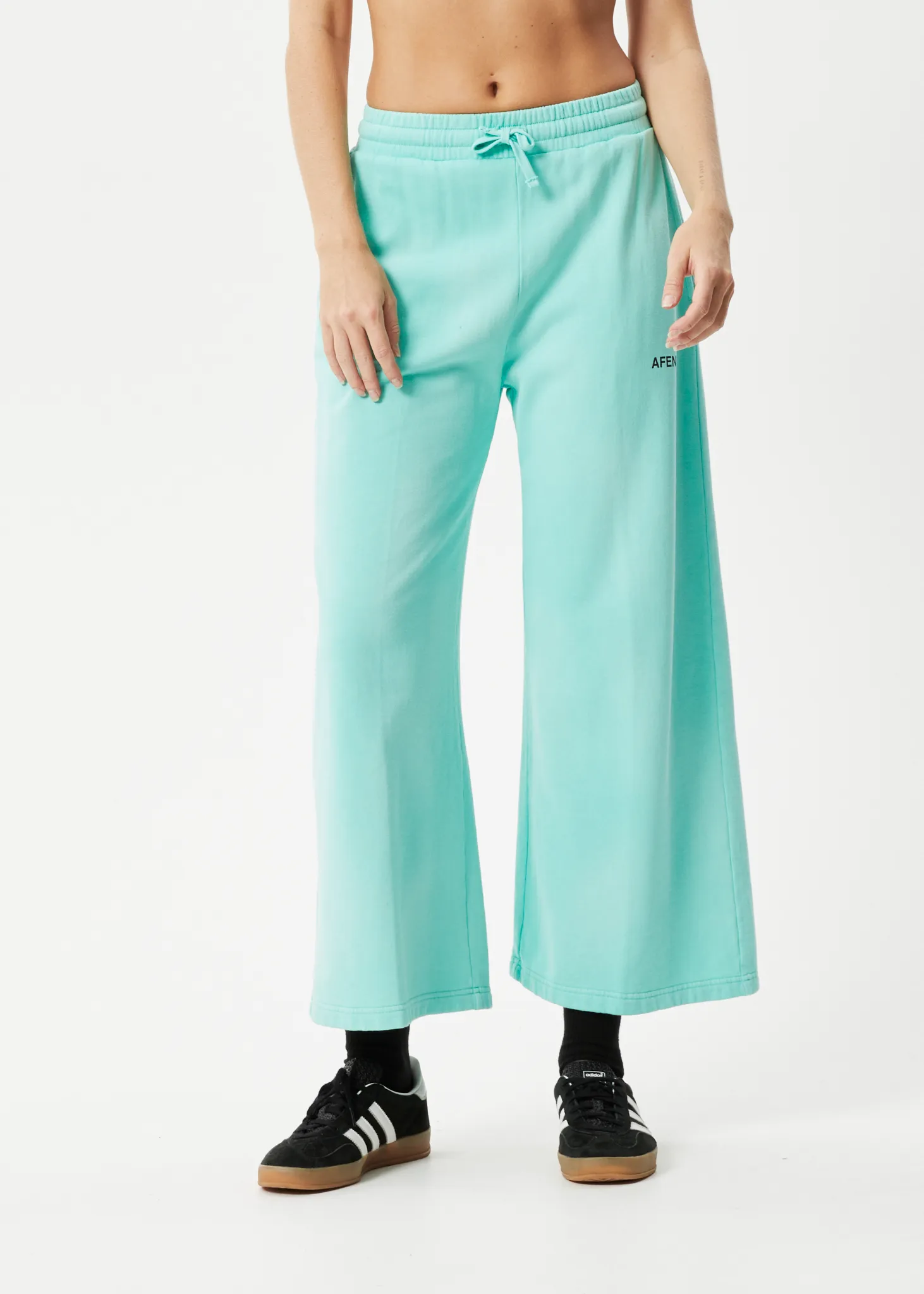 AFENDS Womens Boundless - Wide Leg Trackpants - Worn Jade sold by Afends product image thumbnail 2
