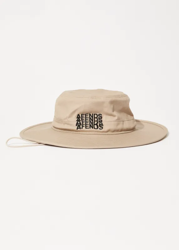 AFENDS Mens Limits - Bucket Hat - Dark Ecru sold by Afends