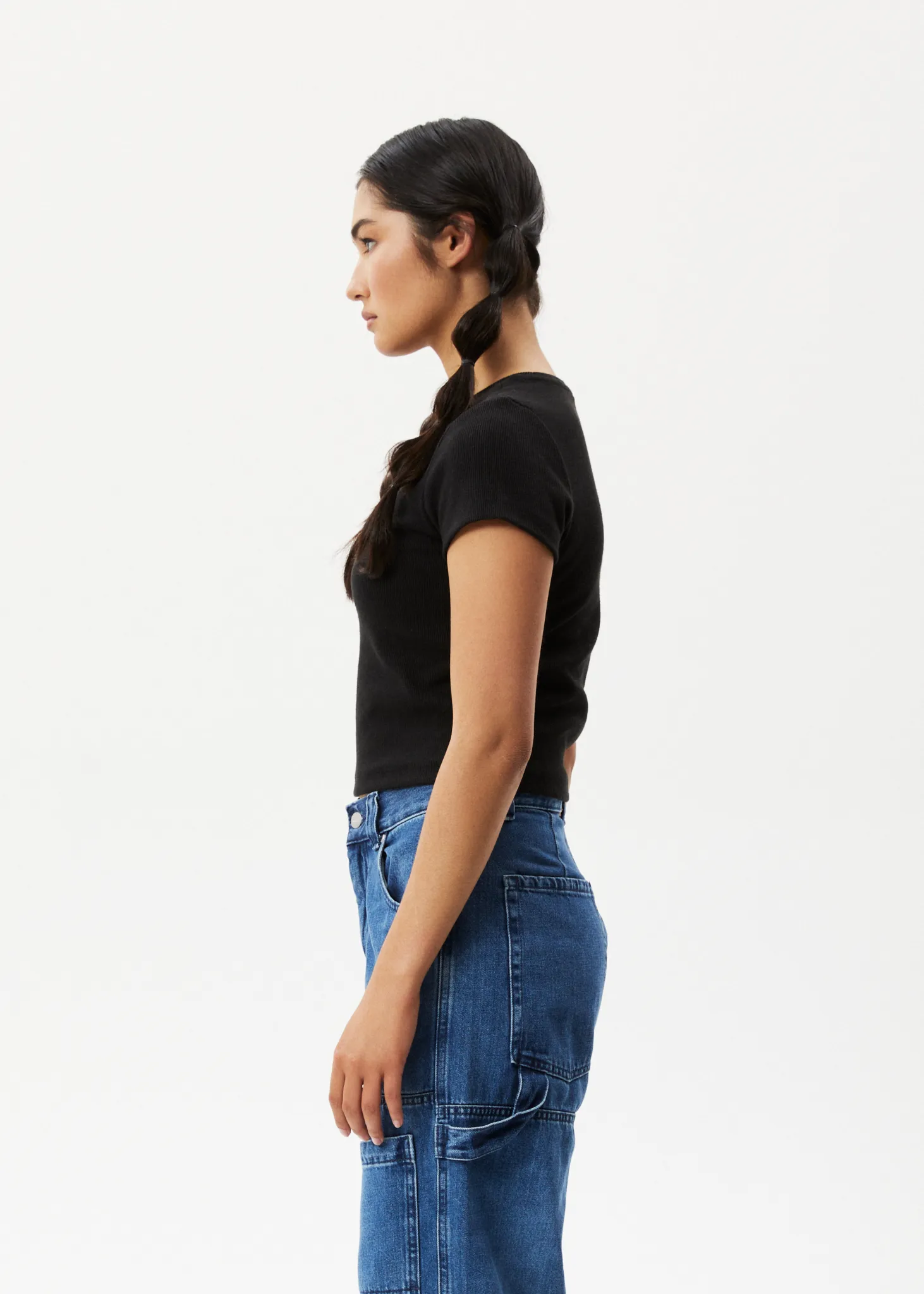 AFENDS Womens Faith - Rib Tee - Black sold by Afends product image thumbnail 5