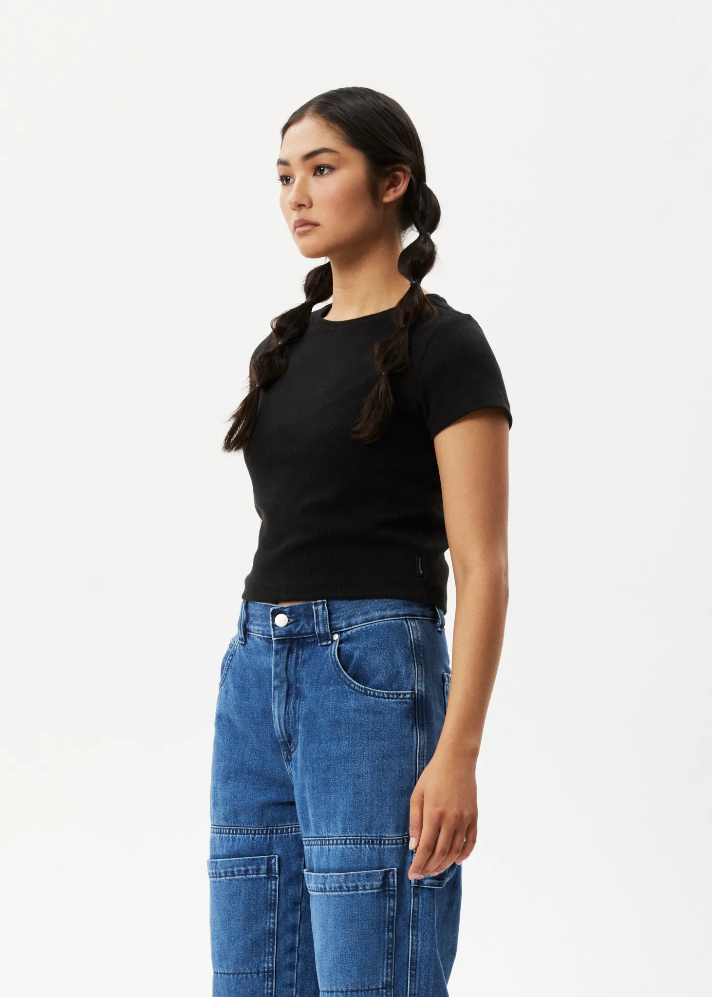 AFENDS Womens Faith - Rib Tee - Black sold by Afends product image thumbnail 4