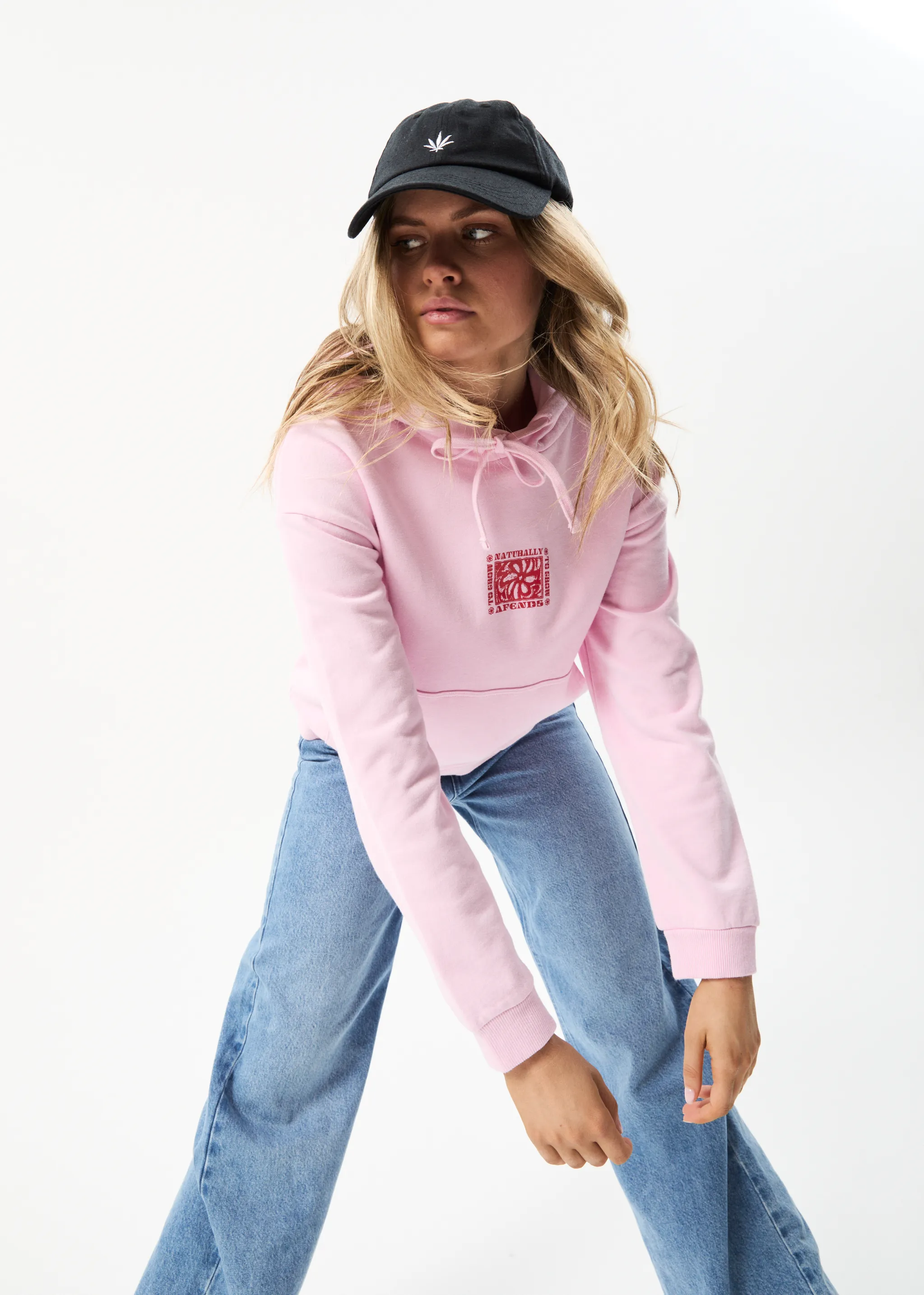 AFENDS Womens To Grow - Graphic Hoodie - Powder Pink sold by Afends product image thumbnail 2