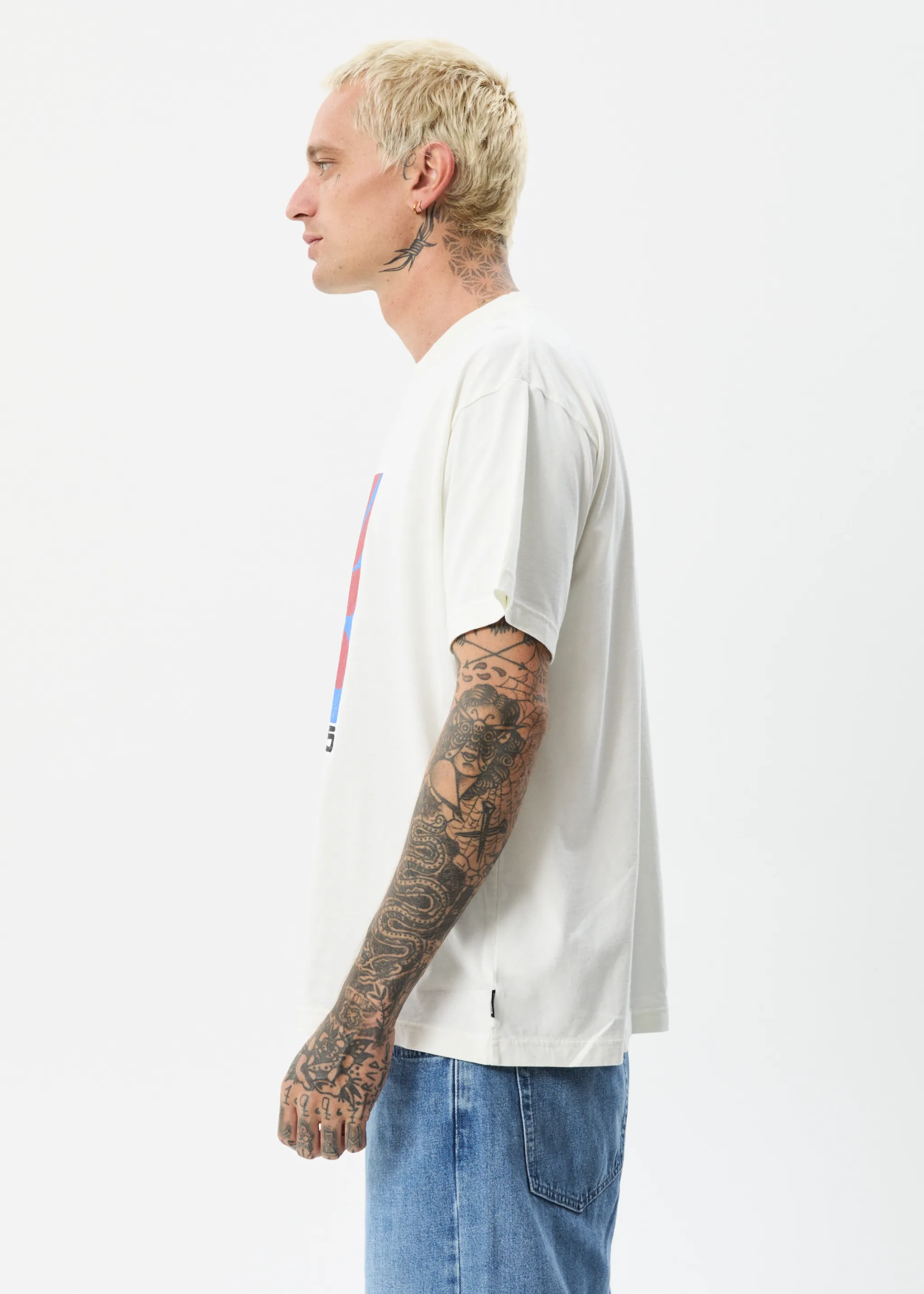 AFENDS Mens Holiday - Boxy Graphic T-Shirt - Off White sold by Afends product image thumbnail 4