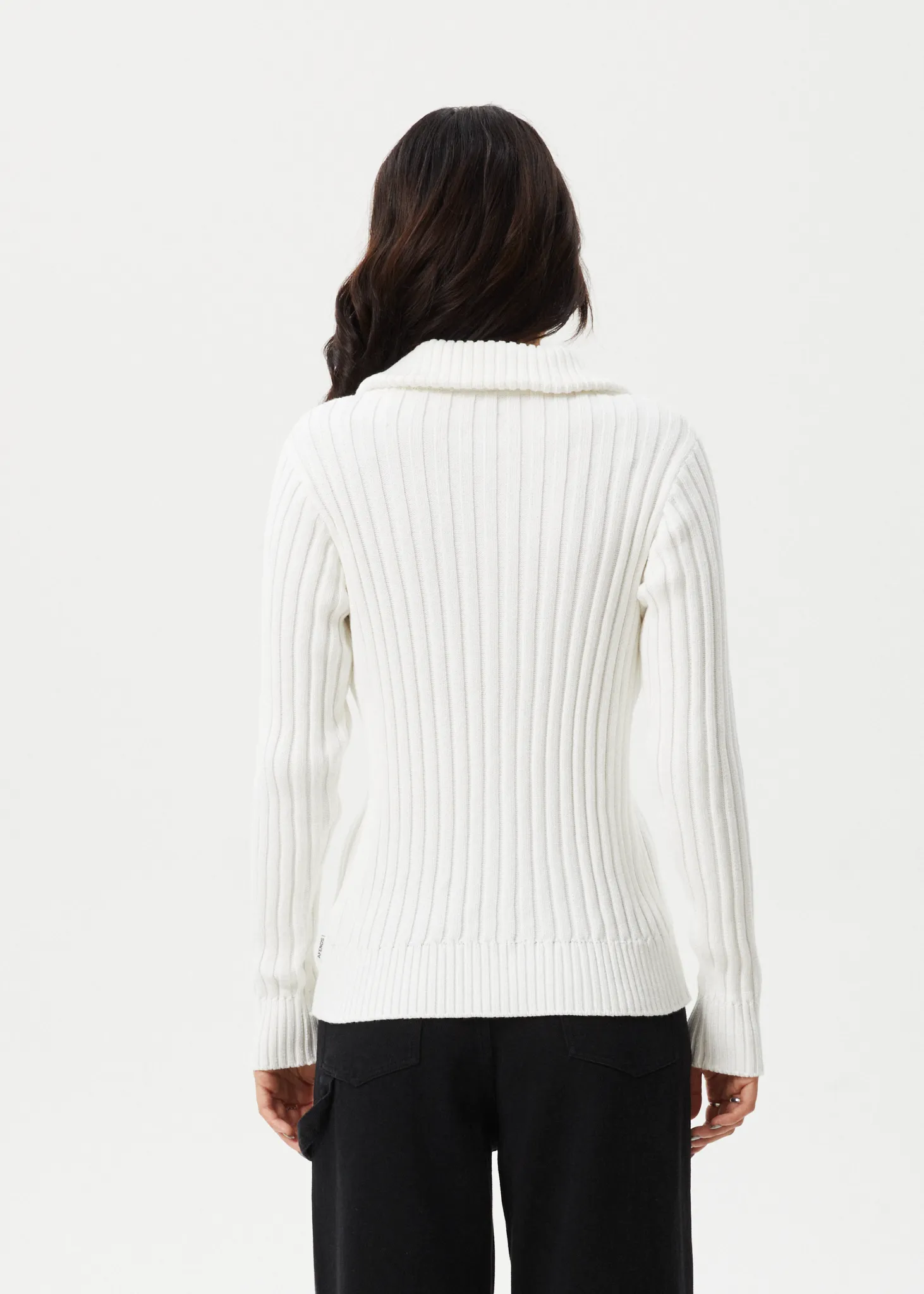 AFENDS Womens Vision - Knit Zip Through Cardigan - White sold by Afends product image thumbnail 5