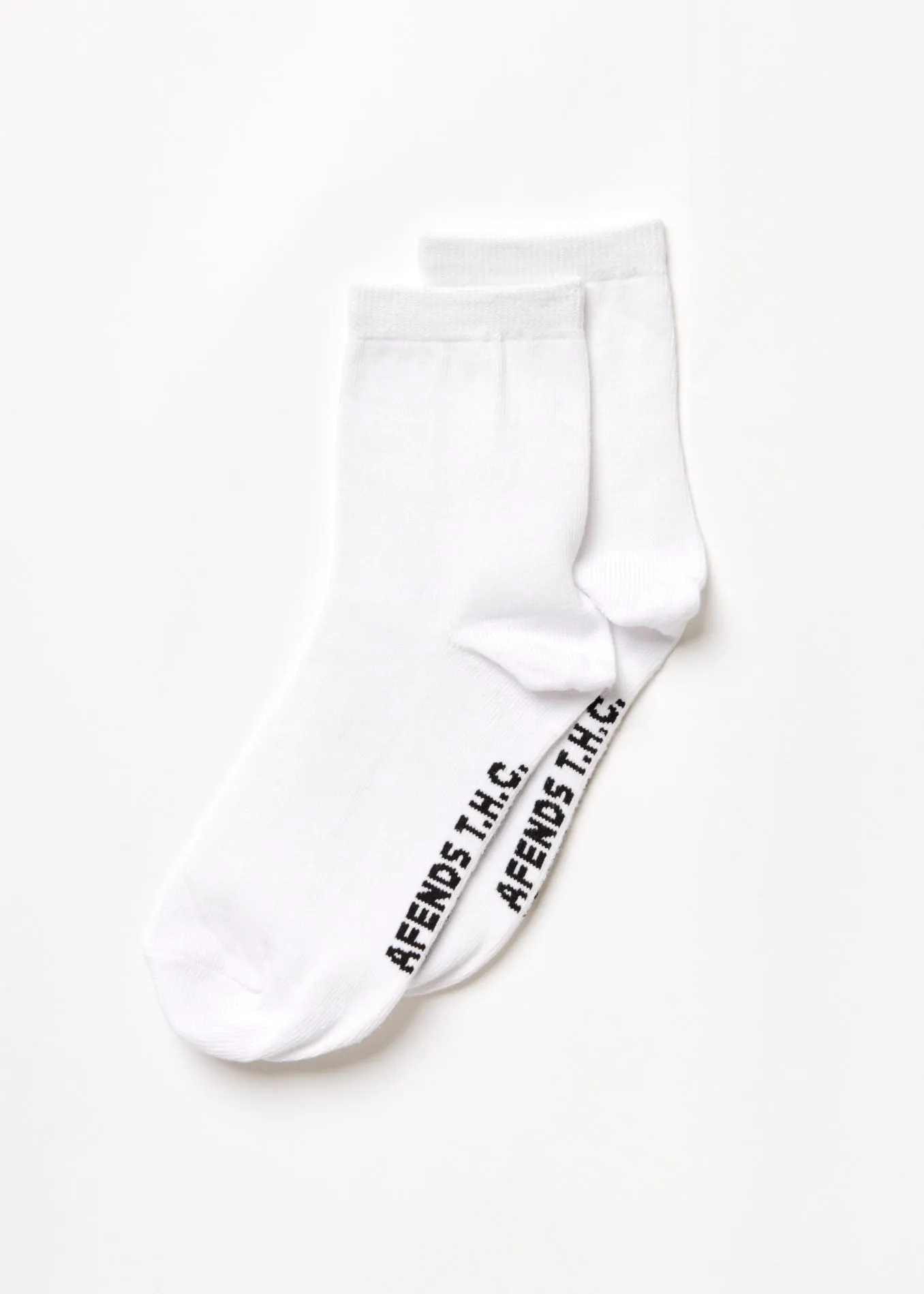 AFENDS Unisex All Time - Crew Socks - White sold by Afends product image thumbnail 3