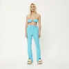 AFENDS Womens Moon - Terry Pant - Blue Daisy sold by Afends