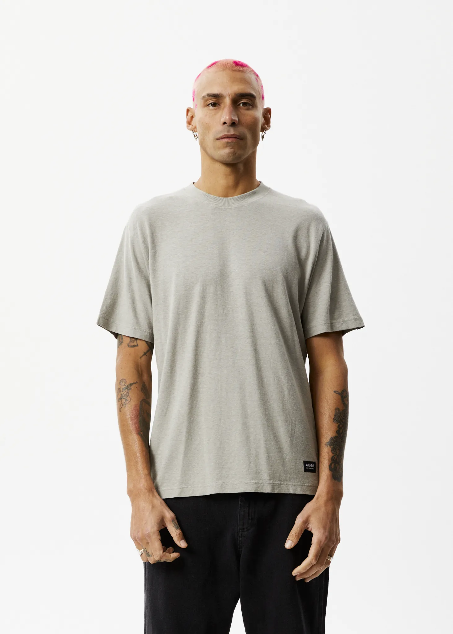 AFENDS Mens Classic - Retro Tee - Olive sold by Afends