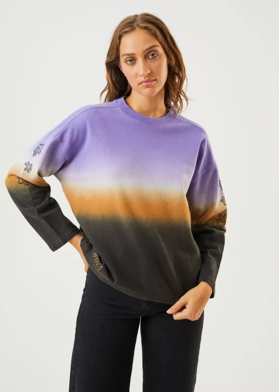 AFENDS Womens Fixative - Crew Neck Jumper - Plum sold by Afends