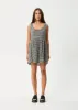 AFENDS Womens Asta Jesse - Seersucker Mini Dress - Steel Check sold by Afends