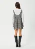 AFENDS Womens Asta Jesse - Seersucker Mini Dress - Steel Check sold by Afends