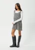AFENDS Womens Asta Jesse - Seersucker Mini Dress - Steel Check sold by Afends