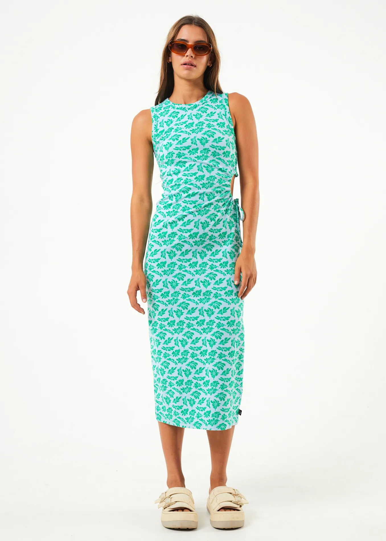 AFENDS Womens See You - Cut Out Maxi Dress - Powder Blue sold by Afends product image thumbnail 5