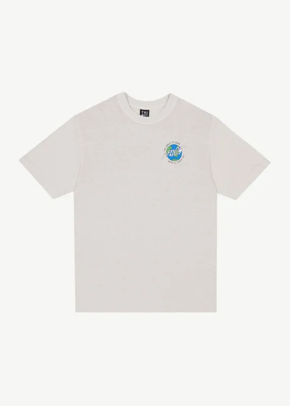 AFENDS Mens Orbital - Retro Graphic T-Shirt - Moonbeam sold by Afends