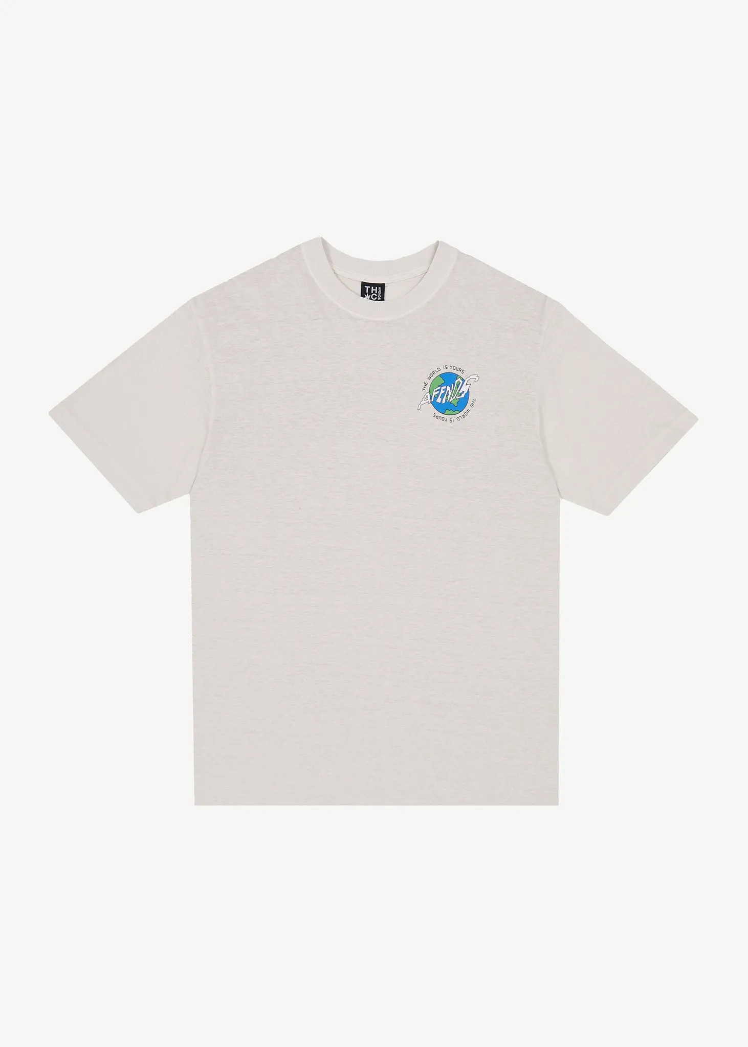 AFENDS Mens Orbital - Retro Graphic T-Shirt - Moonbeam sold by Afends