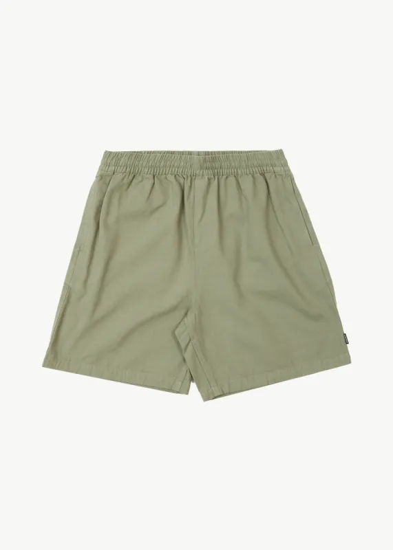 AFENDS Mens Ninety Eights - Oversized Short 20" - Olive sold by Afends
