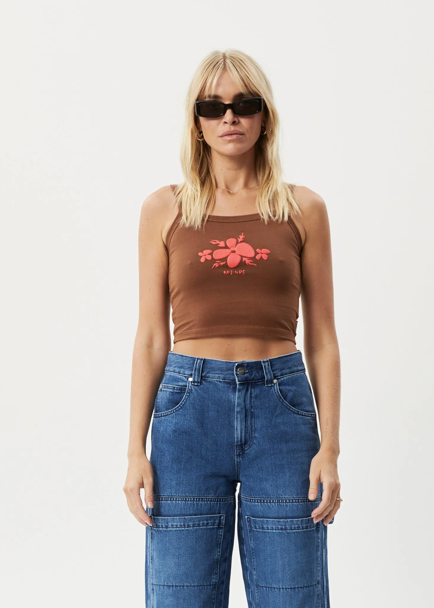 AFENDS Womens Island - Singlet - Toffee sold by Afends product image thumbnail 2