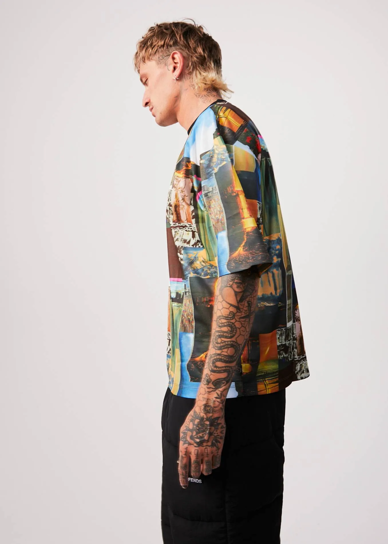 AFENDS Mens Boulevard - Oversized T-Shirt - Multi sold by Afends product image thumbnail 4