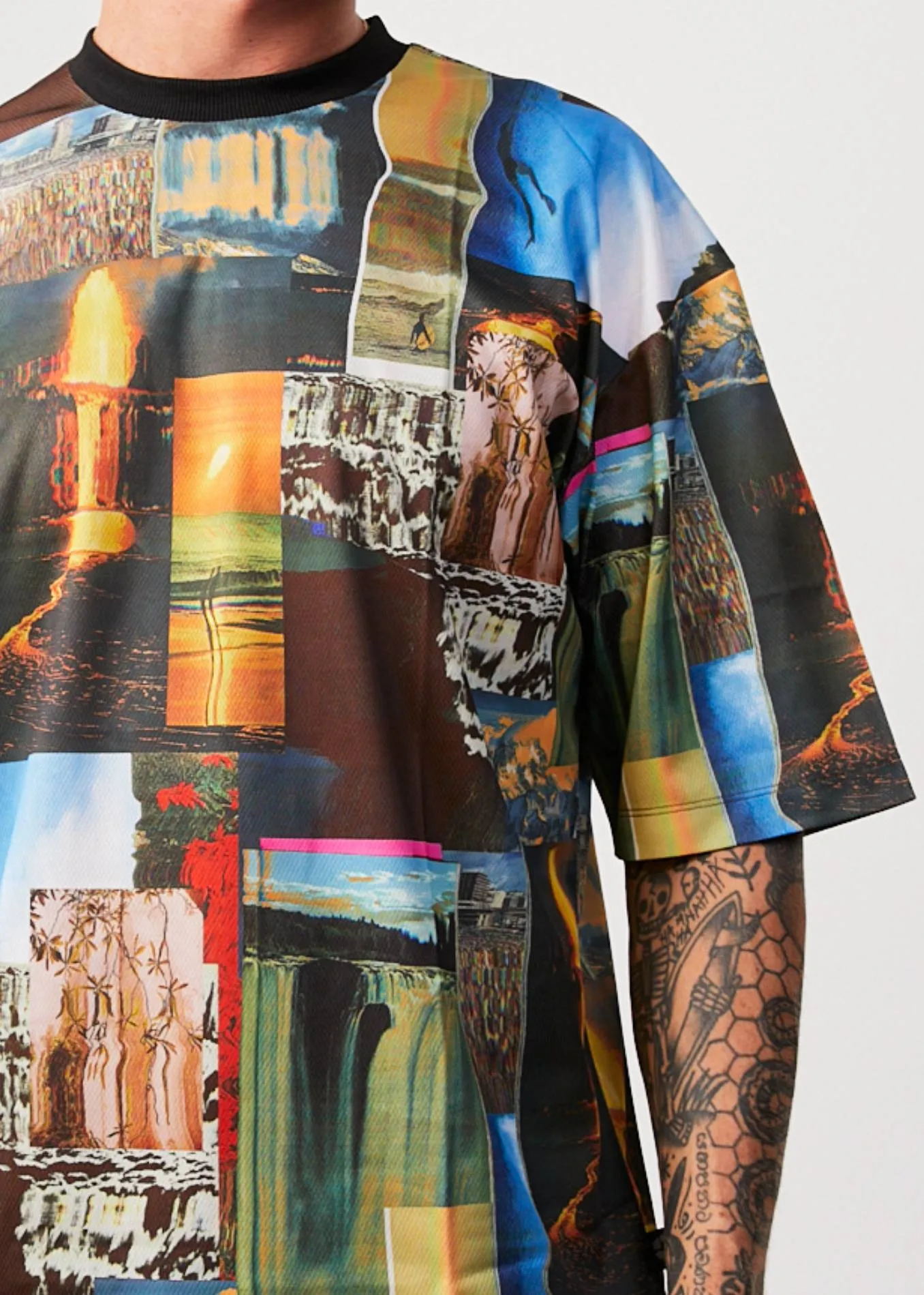 AFENDS Mens Boulevard - Oversized T-Shirt - Multi sold by Afends product image thumbnail 2