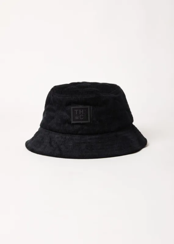 AFENDS Unisex Night Away - Corduroy Puffer Bucket Hat - Black sold by Afends