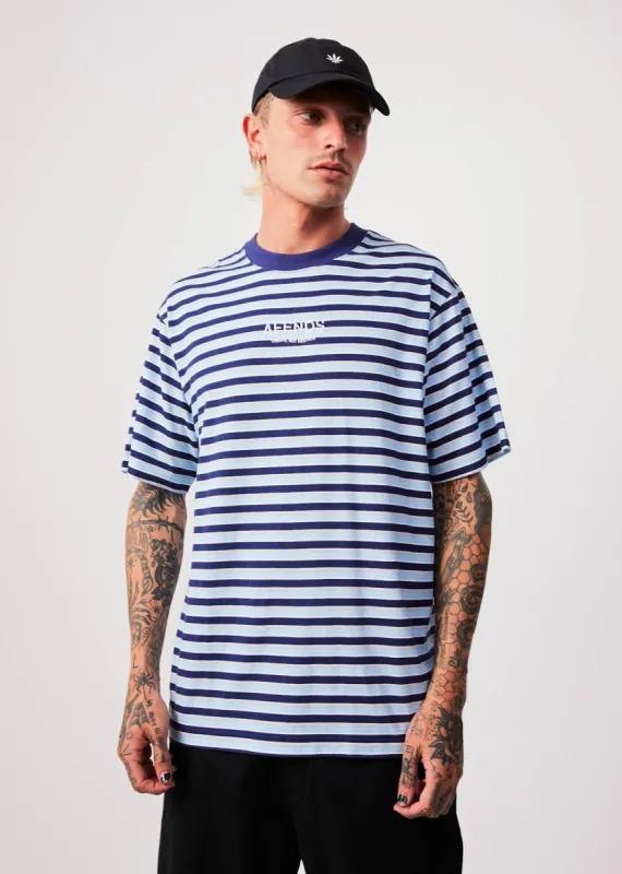 AFENDS Mens Views - Retro T-Shirt - Seaport sold by Afends
