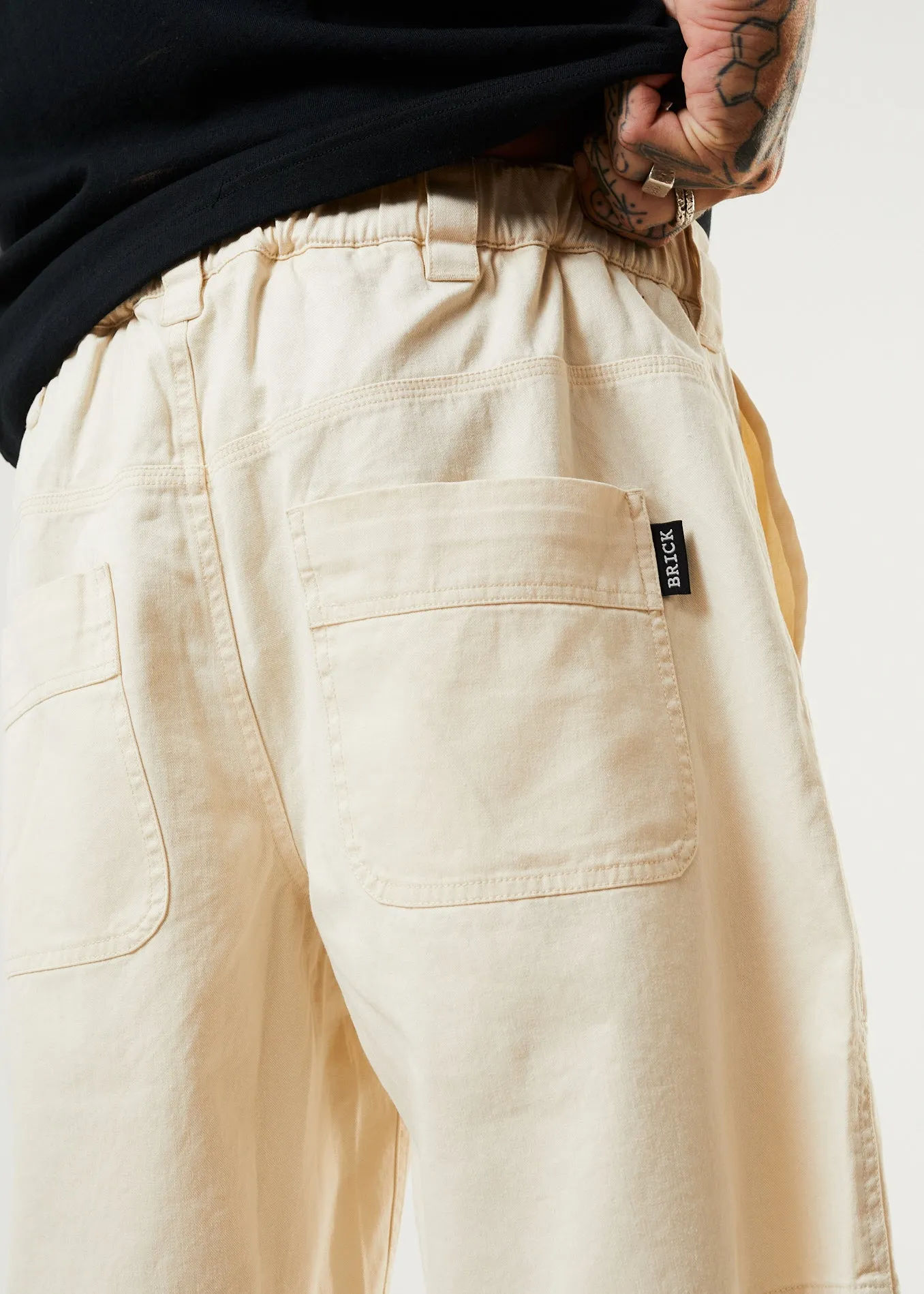 AFENDS Mens Chess Club - Relaxed Shorts - Natural sold by Afends product image thumbnail 3