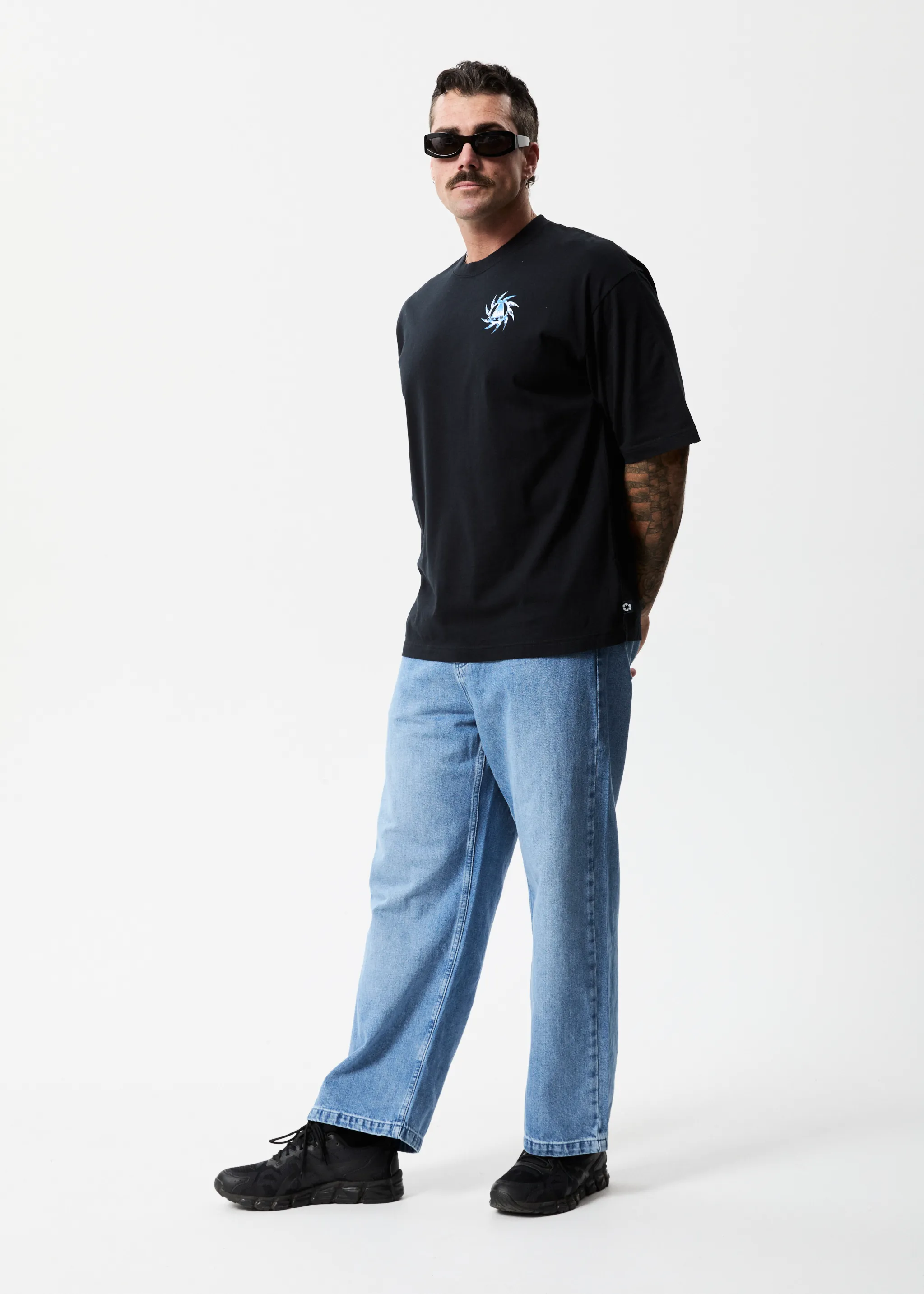 AFENDS Mens Metal - Oversized T-Shirt - Black sold by Afends product image thumbnail 3