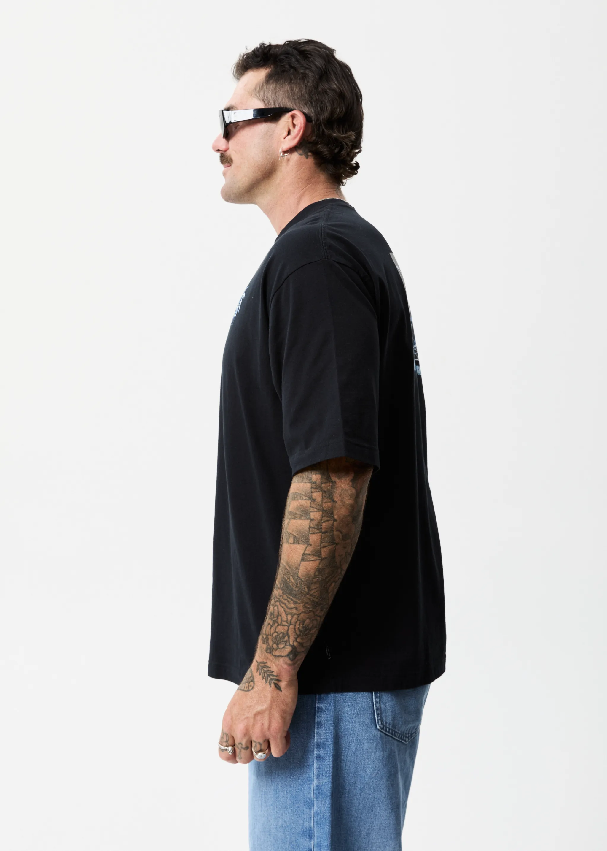 AFENDS Mens Metal - Oversized T-Shirt - Black sold by Afends product image thumbnail 4