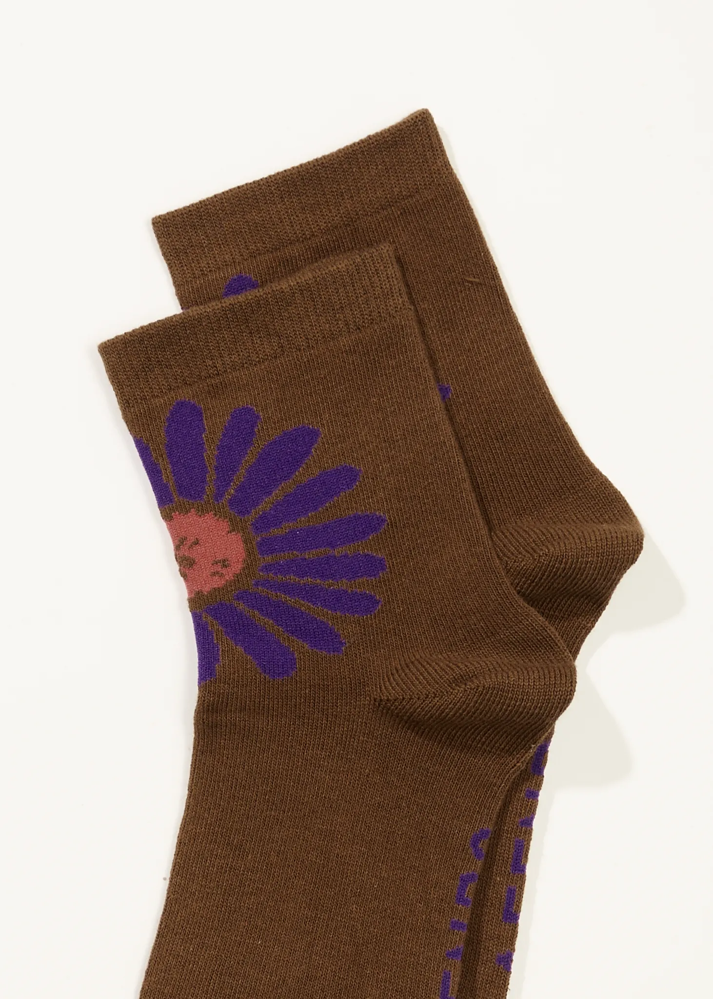 AFENDS Unisex Daisy - Crew Socks - Toffee sold by Afends product image thumbnail 2