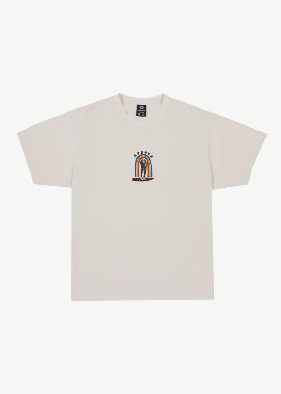 AFENDS Mens Jlord - Boxy Graphic T-Shirt - Moonbeam sold by Afends