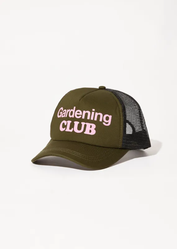 AFENDS Womens Gardening Club - Trucker Cap - Military sold by Afends