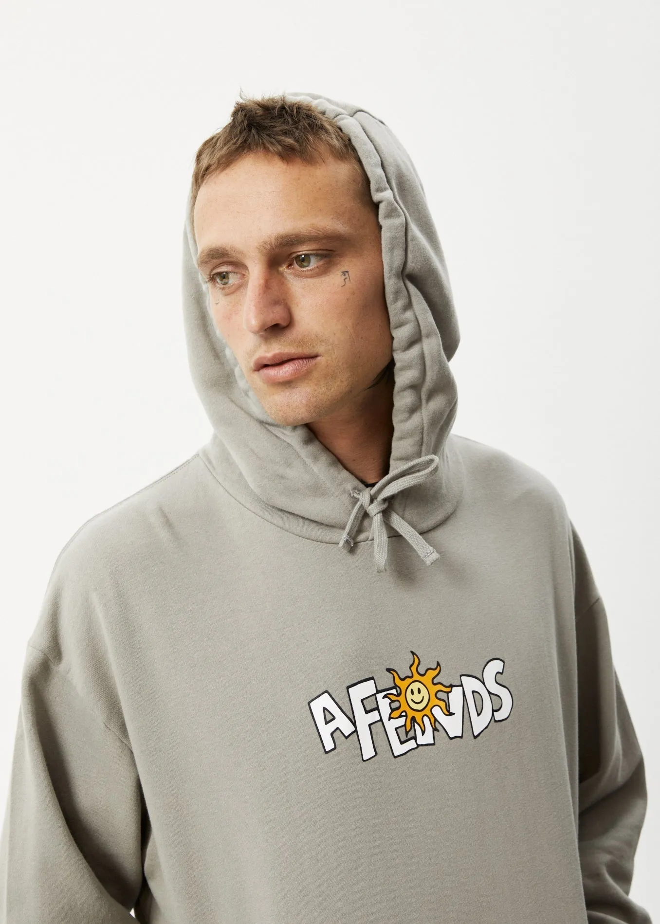AFENDS Mens Sunshine - Graphic Hoodie - Olive sold by Afends product image thumbnail 2
