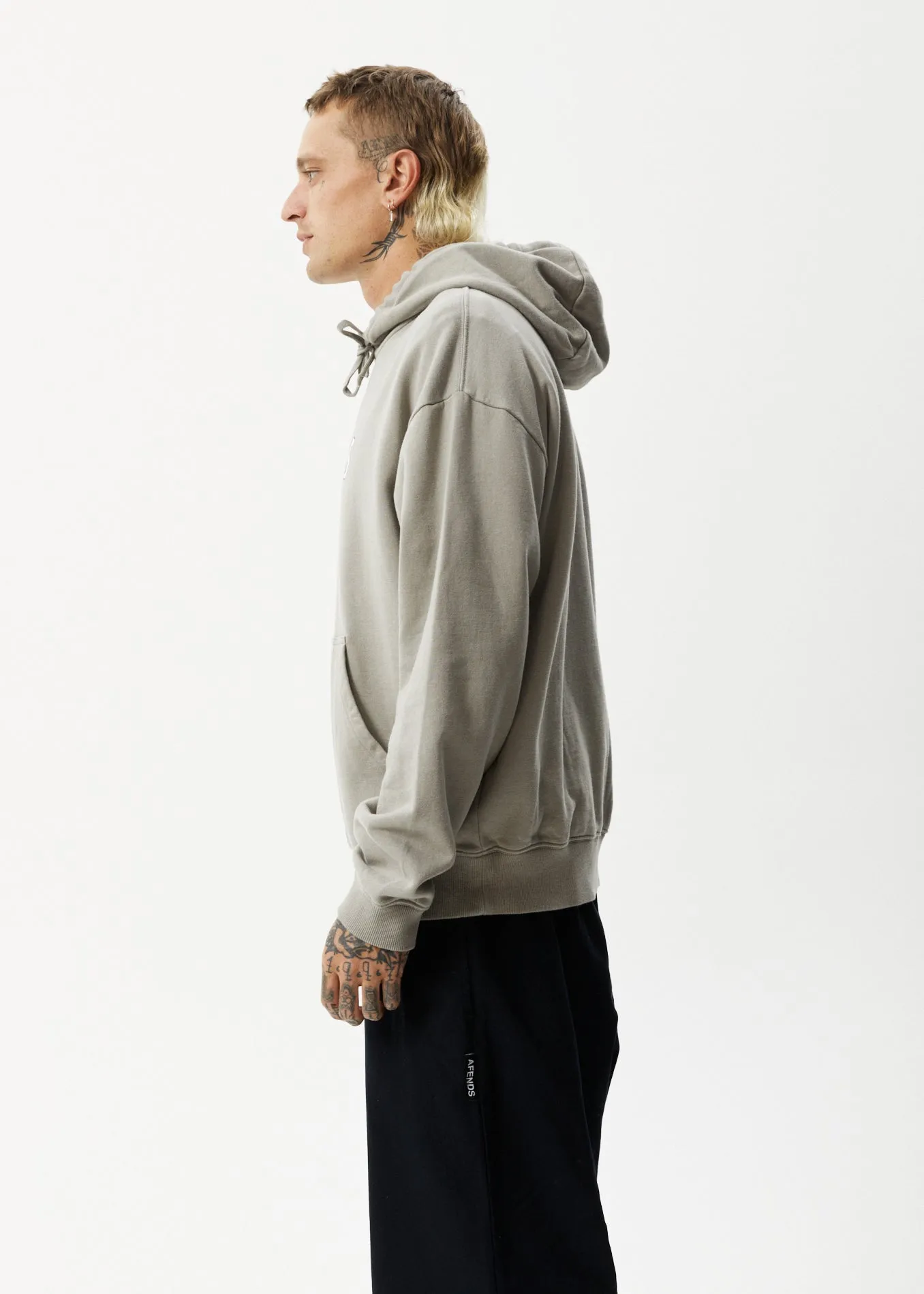 AFENDS Mens Sunshine - Graphic Hoodie - Olive sold by Afends product image thumbnail 4