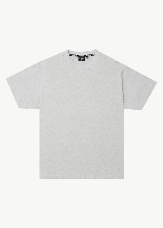 AFENDS Mens Foundation - Boxy T-Shirt - Shadow Grey Marle sold by Afends