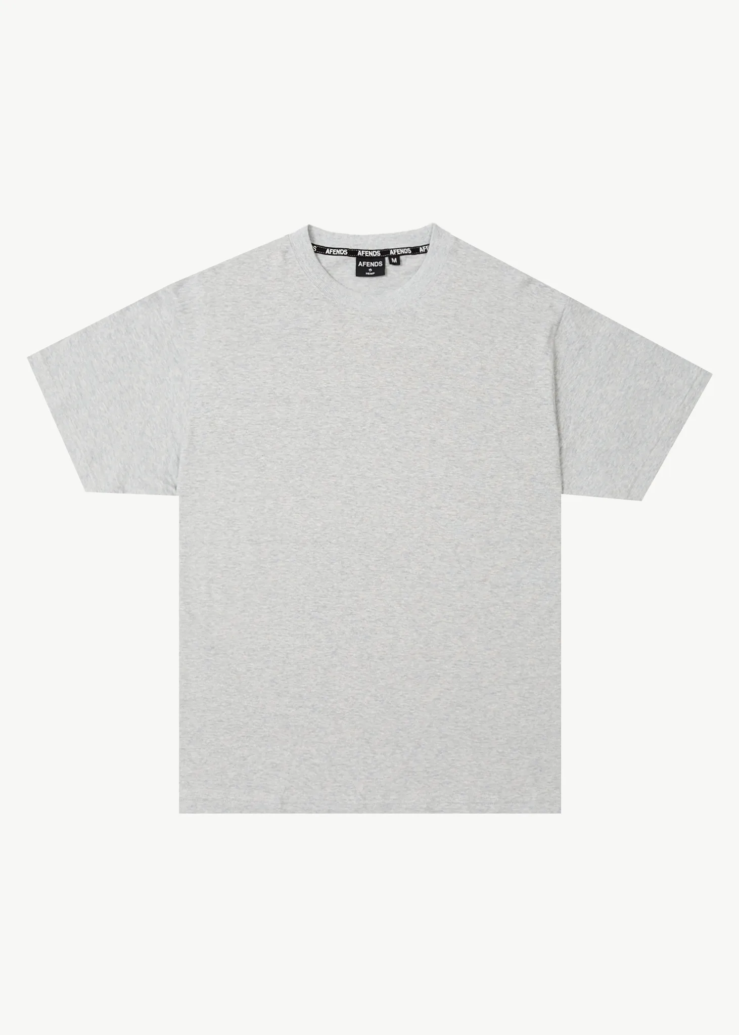 AFENDS Mens Foundation - Boxy Tee - Shadow Grey Marle sold by Afends