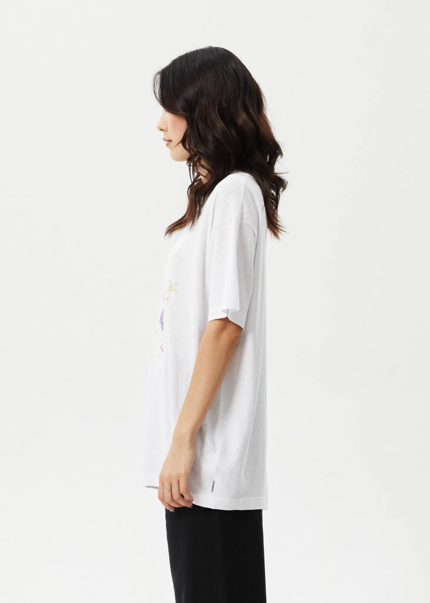 AFENDS Womens Stella - Oversized Tee - White sold by Afends product image thumbnail 5