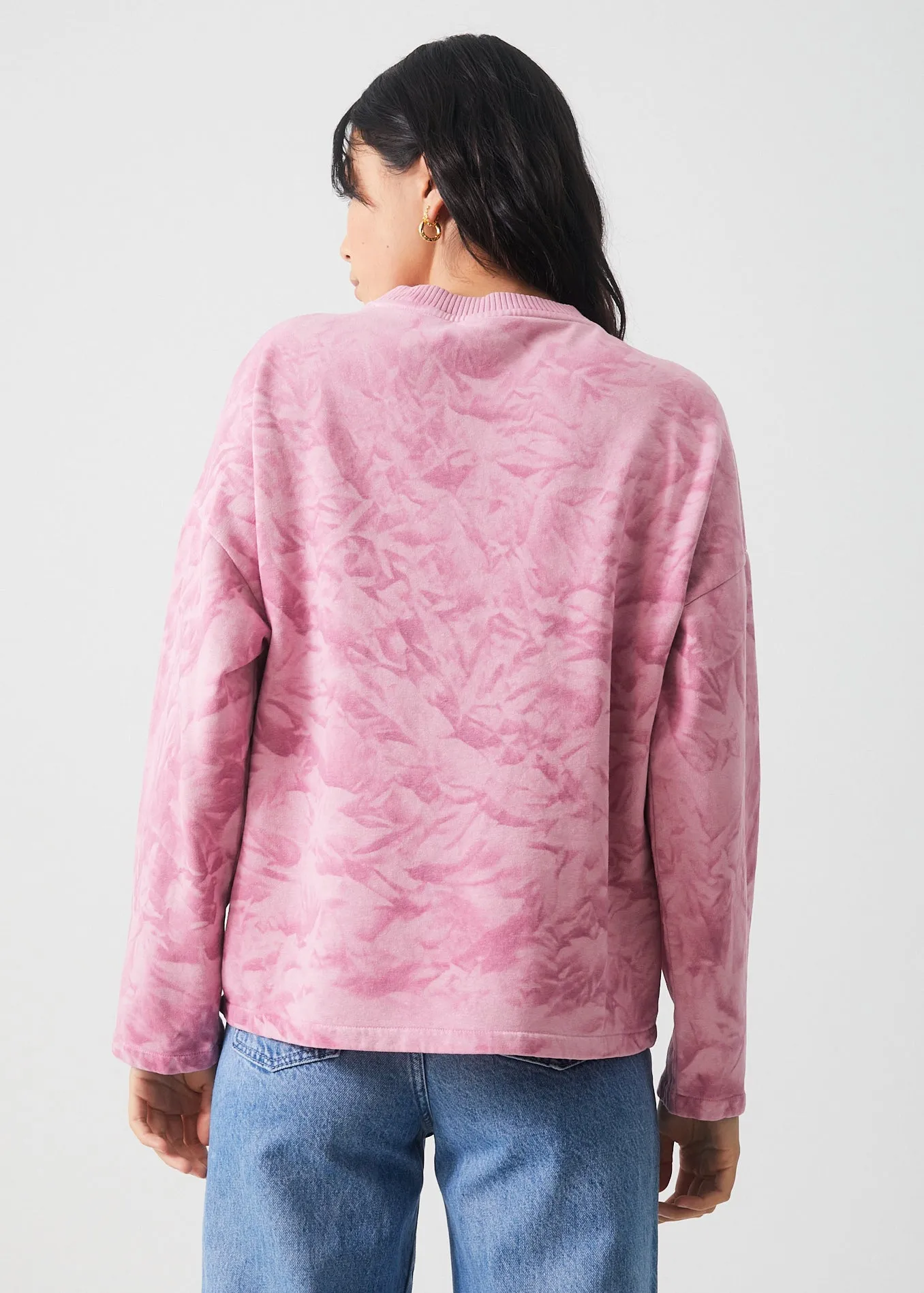 AFENDS Womens Evolve - Hemp Oversized Crew Neck - Smokey Lilac sold by Afends product image thumbnail 5