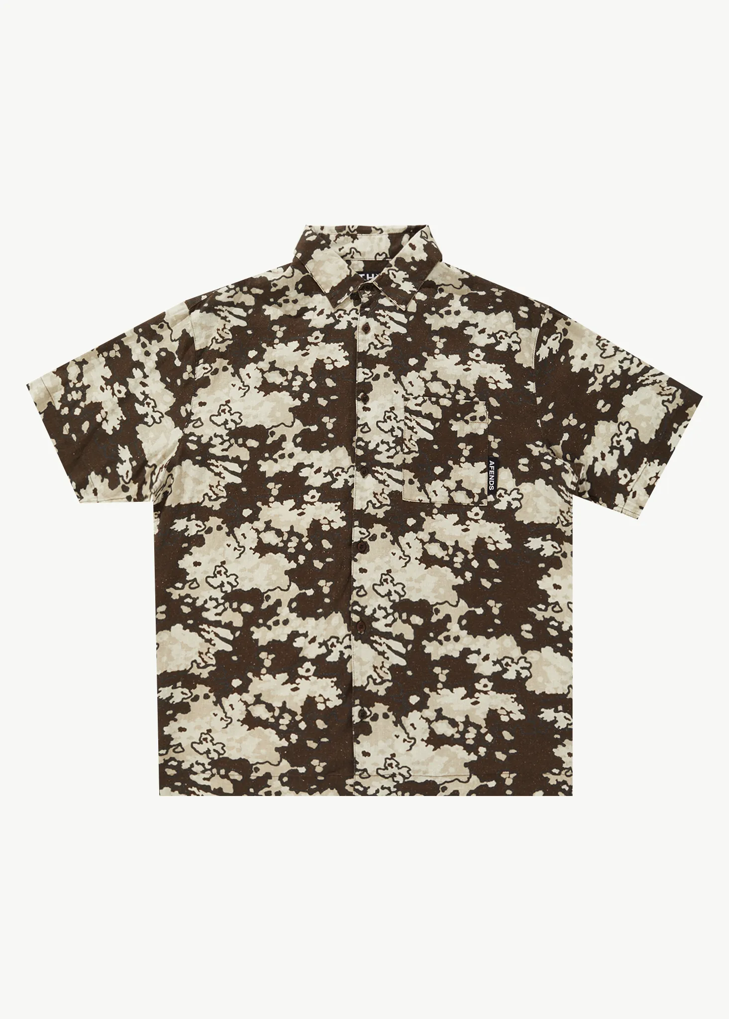 AFENDS Mens Jungle - Short Sleeve Shirt - Earth Camo sold by Afends product image thumbnail 2