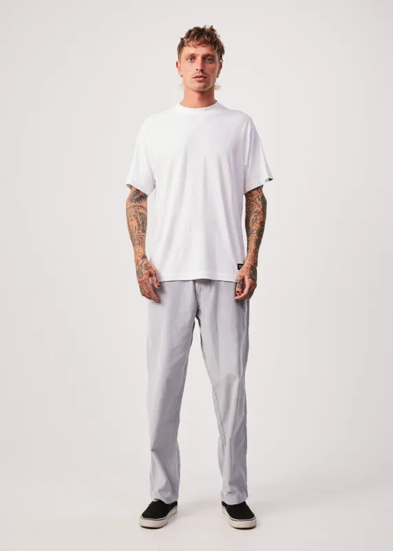 AFENDS Mens Louie - Corduroy Baggy Pants - Grey sold by Afends