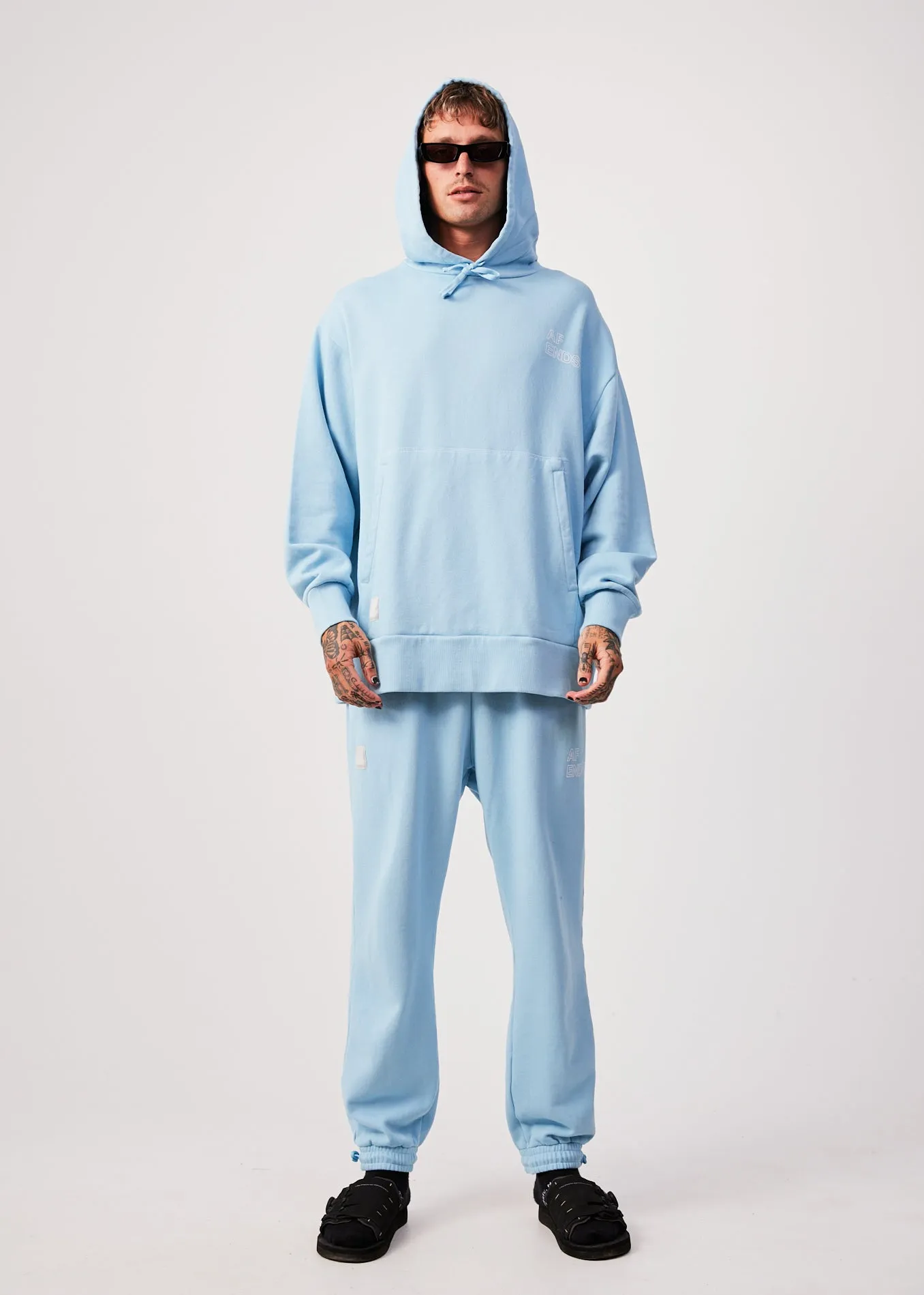 AFENDS Unisex Conditional - Unisex Oversized Hoodie - Sky Blue sold by Afends product image thumbnail 5