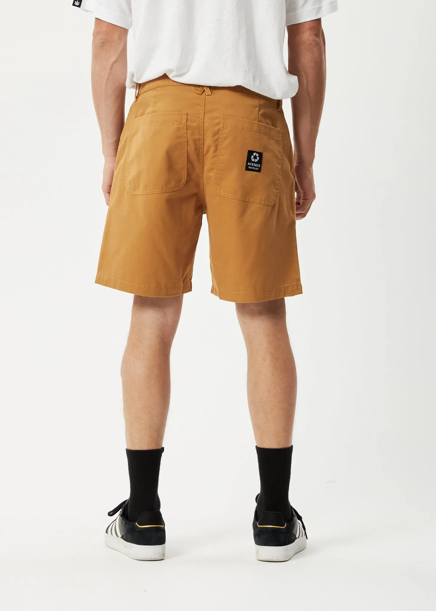 AFENDS Mens Ninety Twos - Chino Shorts - Chestnut sold by Afends product image thumbnail 4
