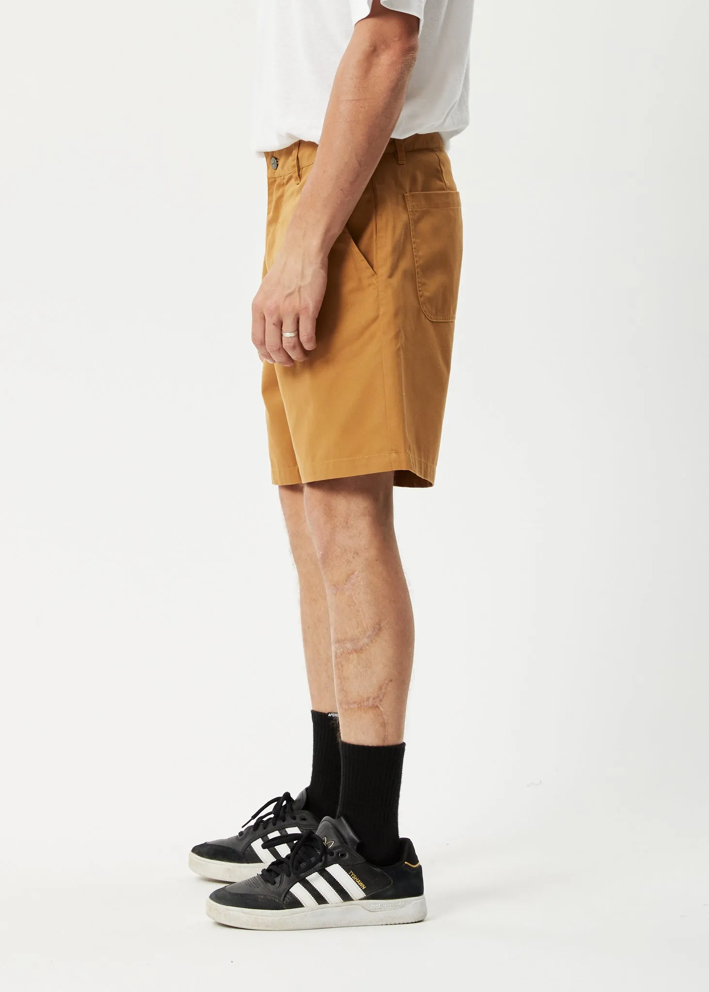 AFENDS Mens Ninety Twos - Chino Shorts - Chestnut sold by Afends product image thumbnail 5