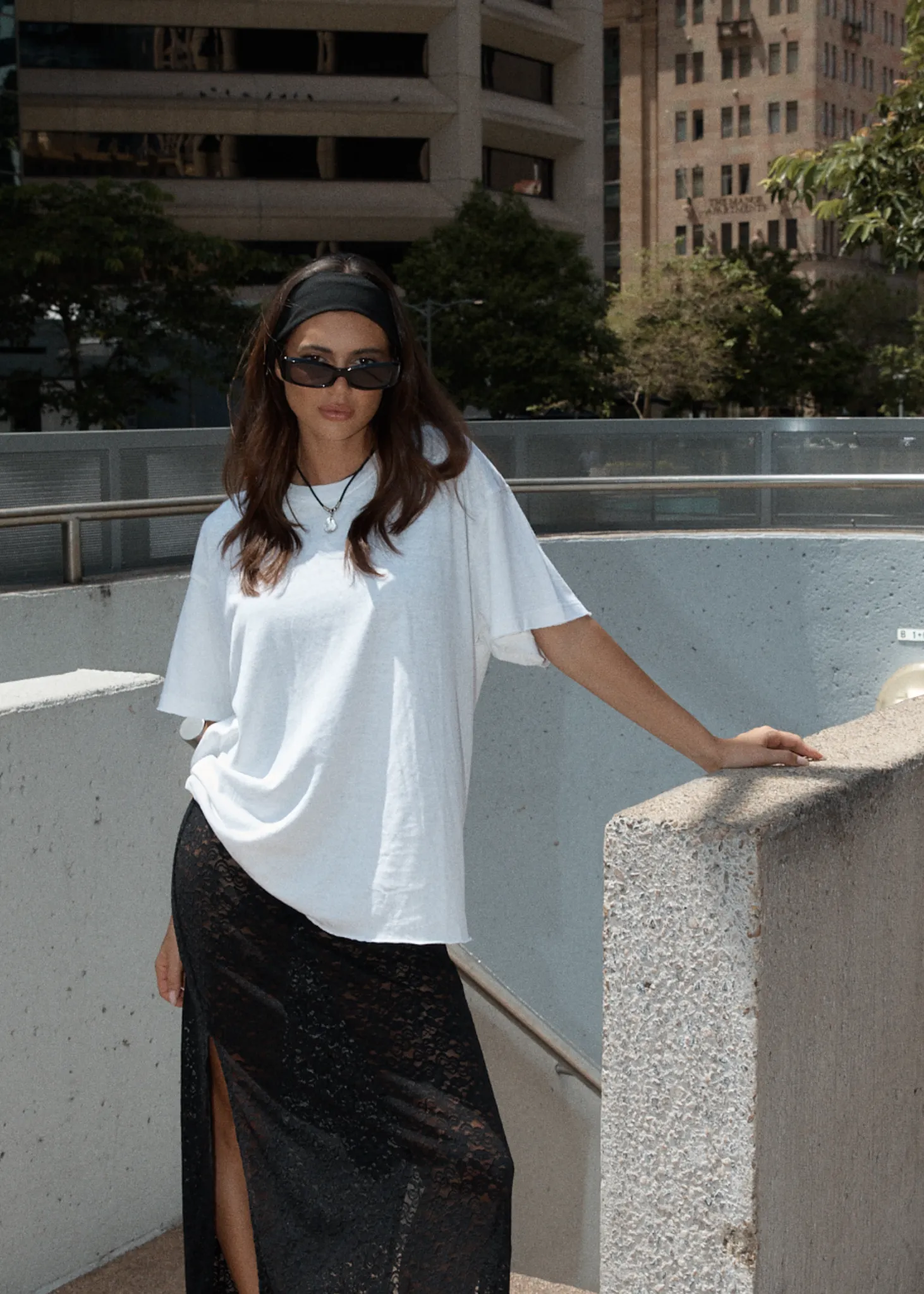 AFENDS Womens Slay - Hemp Oversized Tee - White sold by Afends product image thumbnail 2