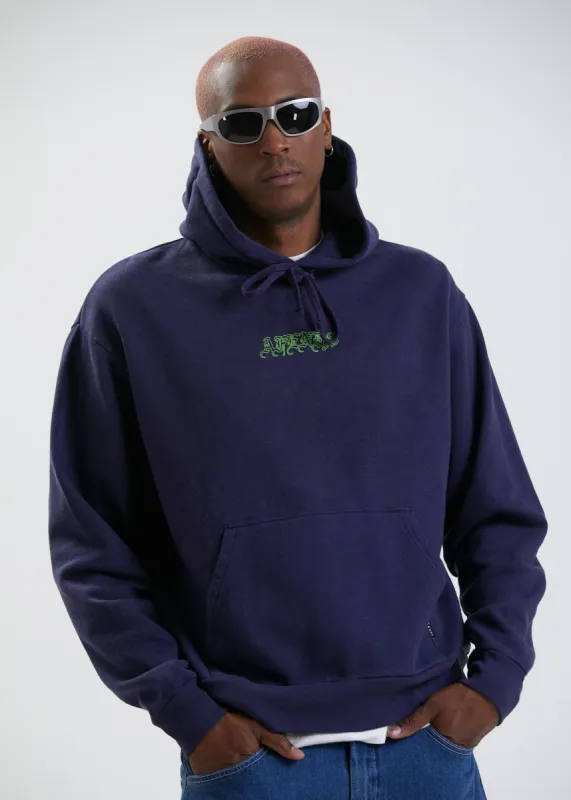 Afends Mens Enlighten - Hemp Hoodie - Midnight sold by Afends
