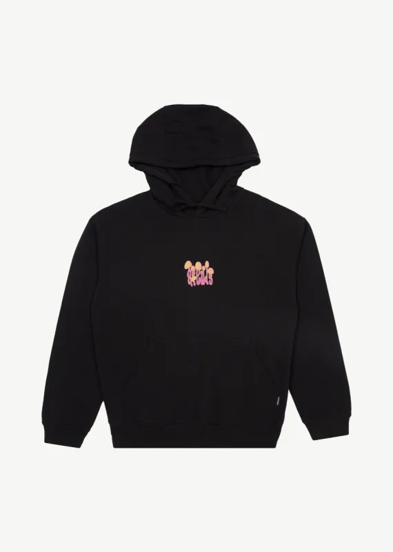 AFENDS Mens Intergalactic - Graphic Hoodie - Black sold by Afends