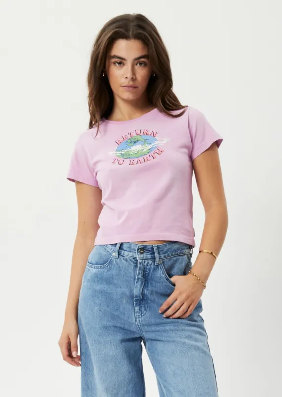 Afends Womens Return To Earth - Recycled Baby T-Shirt - Worn Candy sold by Afends
