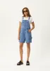 AFENDS Womens Lewi - Short Overalls - Worn Blue sold by Afends