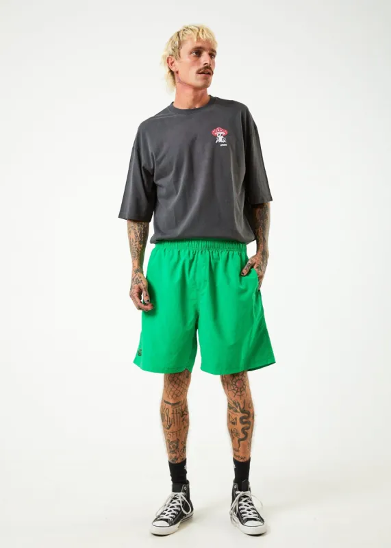 Afends Mens Programmed - Recycled Elastic Waist Shorts - Forest sold by Afends