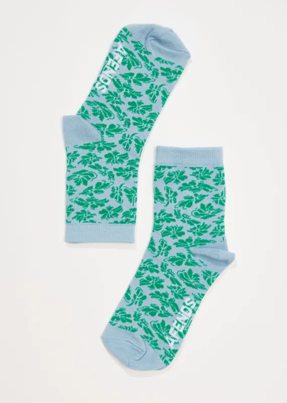 Afends Unisex Rhye - Recycled Crew Socks - Forest sold by Afends