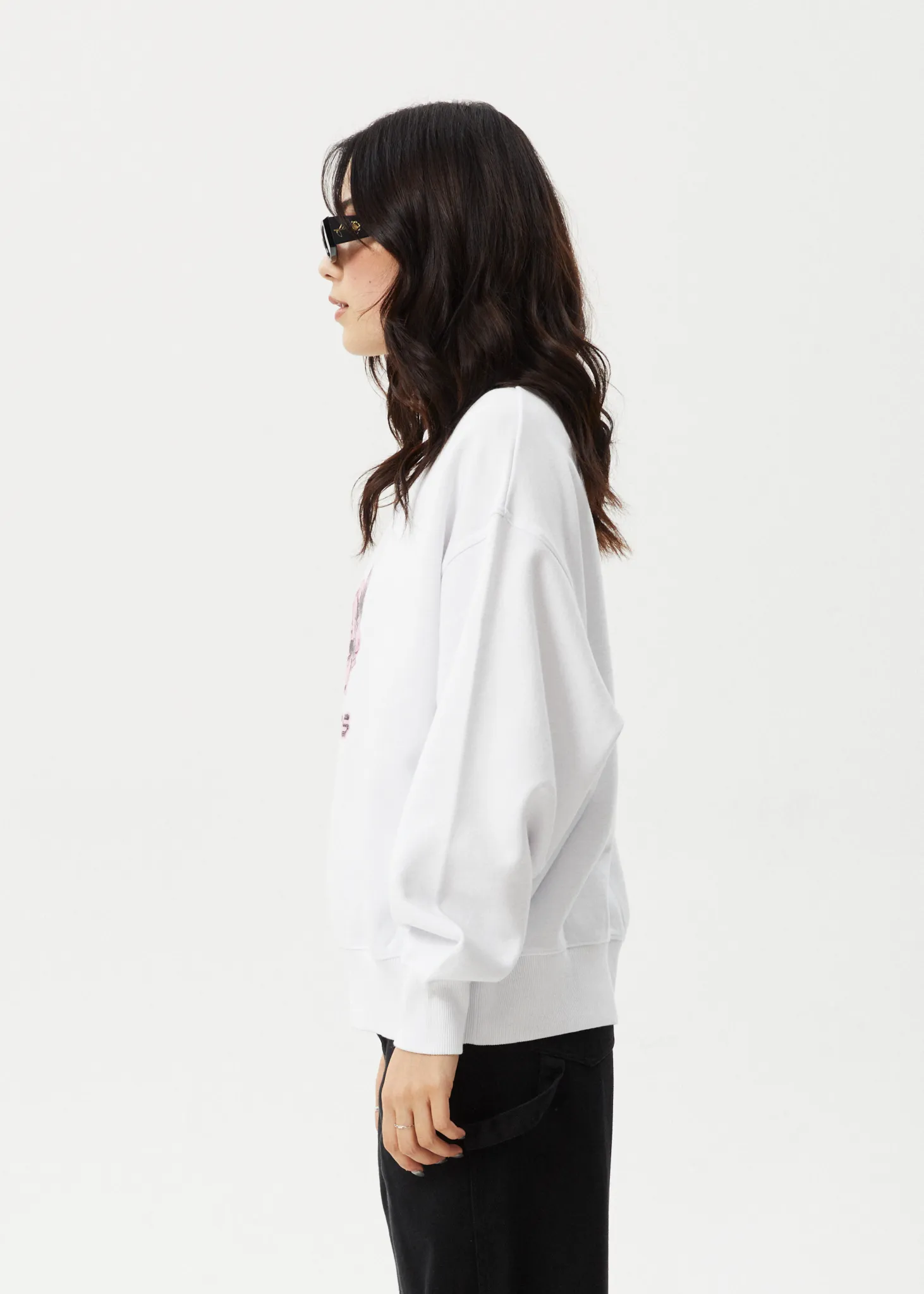 AFENDS Womens Bloom - Crew Neck Jumper - White sold by Afends product image thumbnail 4
