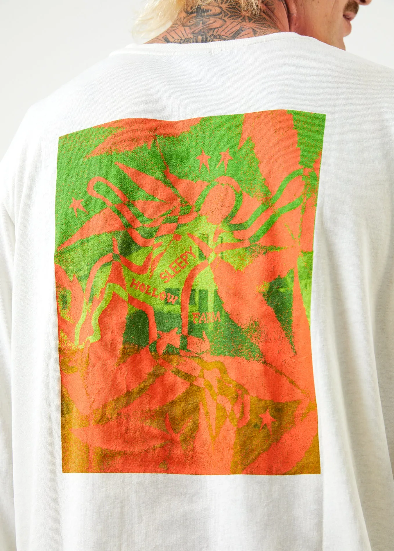 AFENDS Unisex Sleepy Hollow - Unisex Long Sleeve Graphic T-Shirt - Off White sold by Afends product image thumbnail 3